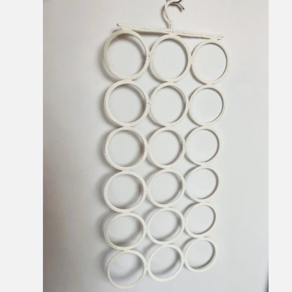 IKEA Multi Use White Belt Tie Scarf Closet Organizer